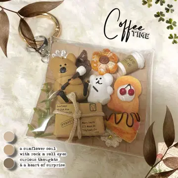 [ 가챠 파우치 ] DINOTAENG 쿼카 보보 카페 타임 한국