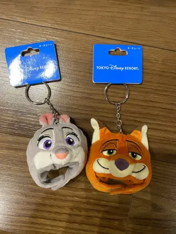 주토피아 키체인 팬캡 키링