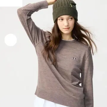 택 포함 미사용 유니클로 안야 힌드마치 메리노 크루넥 스웨터