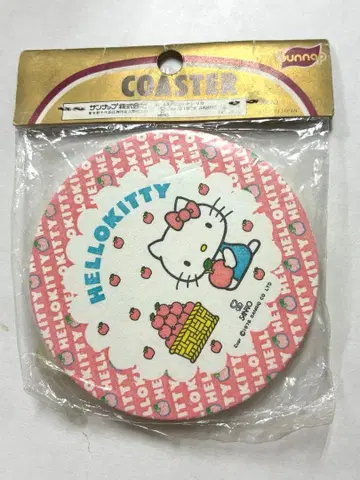 쇼와 레트로 레어 헬로키티 코스터 8개 1976년제 미사용 산리오