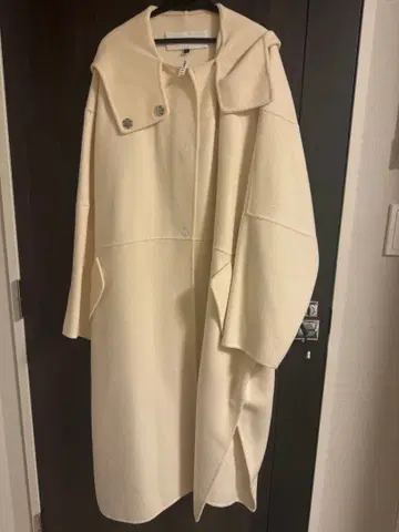 LE CIEL BLEU 후드 더블 페이스 코트 / 클리닝 완료