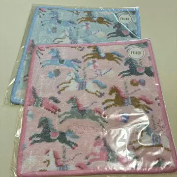 페이러 러브리 모쿠바 손수건 핑크 블루 미개봉 새상품