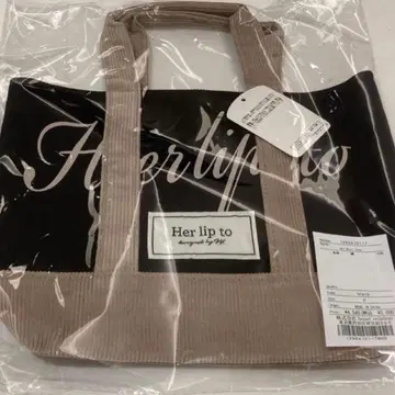 herlipto mini tote 루미네2 토트백 블랙