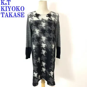 키요코 타카세 긴팔 롱 원피스 울 폴리에스테르 9 C4811