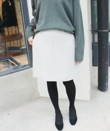 IENA SLOBE 멜톤 사다리꼴 스커트