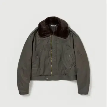 AURALEE MA-1 자켓 다크 그레이 플라이트 블루종