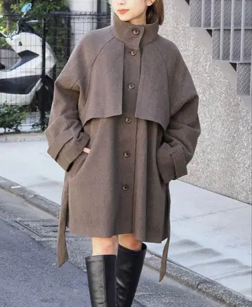 tiptop 팁탑 미들 기장 트렌치코트 브라운