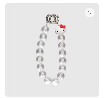[새상품] thehighlights 헬로키티 버블 스트랩 클리어 비즈