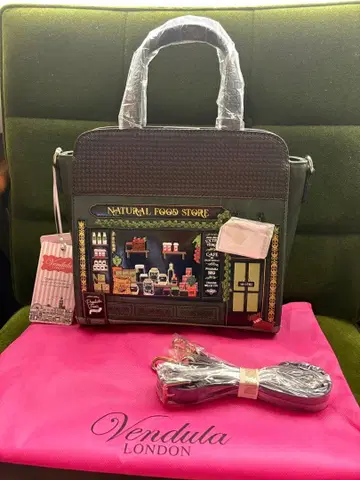 Vendula London 내추럴 후드 스토어 핸드백