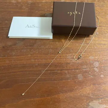 새상품 아가 agete K10 목걸이 체인 Y자 체인 60