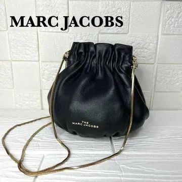 컨디션 최상 MARCJACOBS 체인 숄더 가마구치 골드 금장 장식
