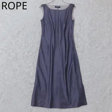 로페 롱 원피스 슬리브리스 A라인 새틴 고급 블루 9AT