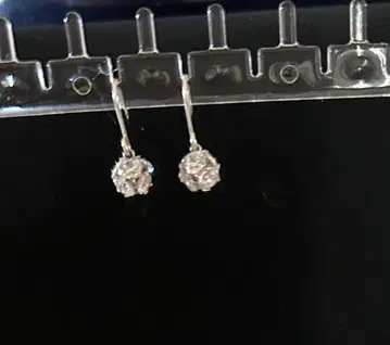 WG x 큐빅 귀걸이