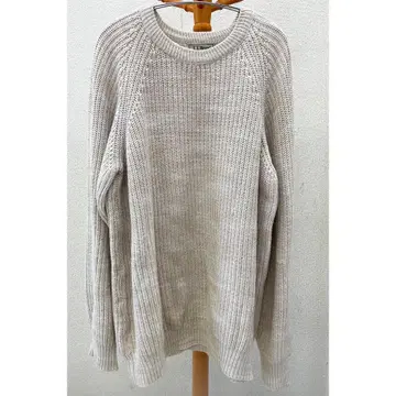 80s 90s USA L.L.Bean 코튼 니트 크루넥 니트