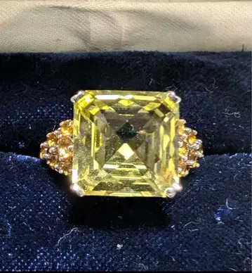 레몬 시트론 실버 반지