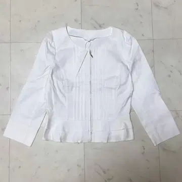 ANAYI 아나이 노카라 자켓 화이트 아우터 일본제