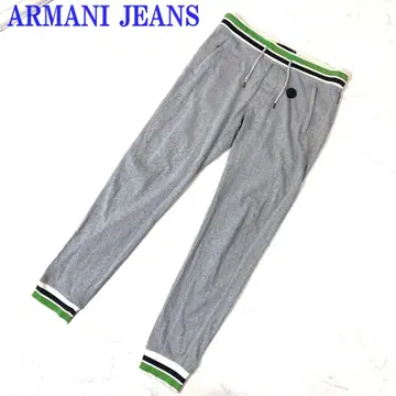 아르마니진 스웨트 팬츠 그레이 코튼 L C4818