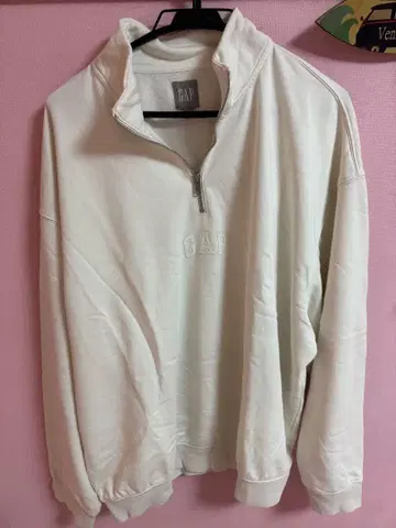 GAP 화이트 집업 트레이닝복