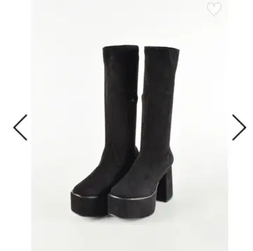 evelyn 오리지널 통굽 부츠 블랙(스웨이드) M 사이즈