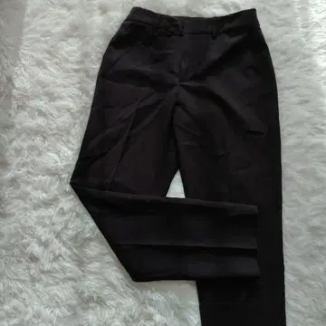 ur's 슬랙스 블랙 L 허리 조절 가능 버튼