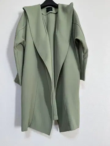 urban research rosso 후드 부착 라이트 그린 코트