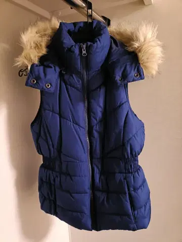 BANANA REPUBLIC 충전솜 다운 베스트 보아 안감 Y2K