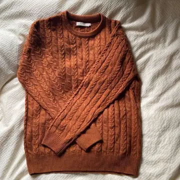 니트 브라운 복슬복슬 따뜻한 복슬복슬