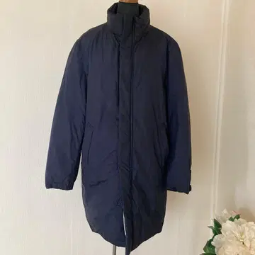 유니클로 다운 롱 코트 남성용 S 사이즈 네이비