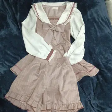 LIZLISA 세일러 카라 셋업 핑크 긴팔