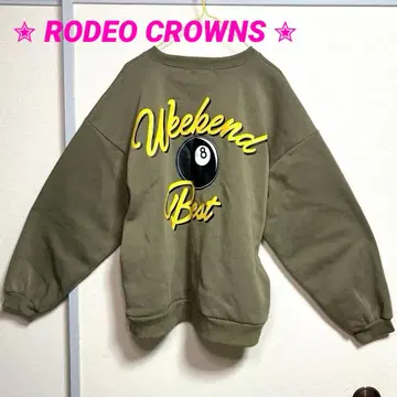 로데오 크라운 벌룬 슬리브 오버 사이즈 속기모 올리브