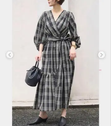 FRAY I.D 카슈쿨 체크 원피스