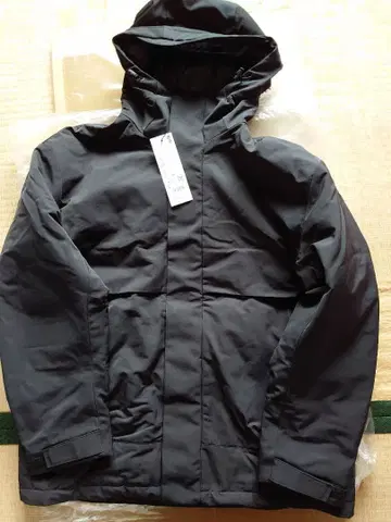 유니클로 하이브리드 오버 사이즈 후드티 블랙 L 사이즈