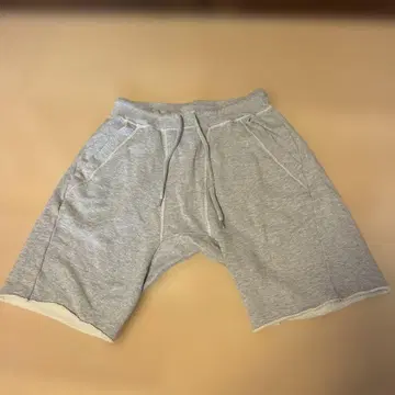 디스퀘어드 하자품 맨투맨 하프 팬츠 숏팬츠 그레이