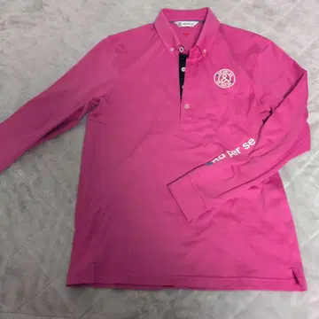 and per se 핑크 긴팔 피케 셔츠