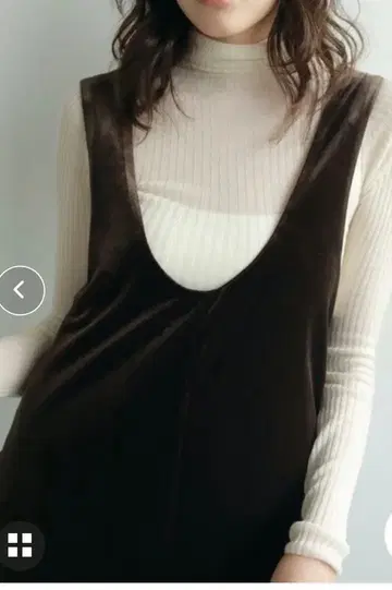 anuke 완판 Velour Uneck Onepiece