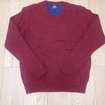 CANTERBURY V넥 니트 L 버건디