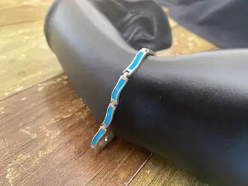 터콰이즈 실버 팔찌 동양인 크메르