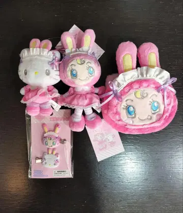 산리오 키티 베리에 콜라보 택 포함 새상품 파우치 마스코트 홀더