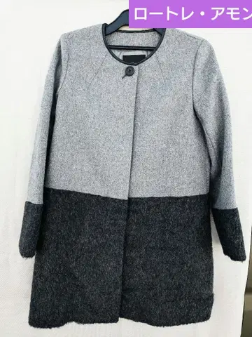 로트르 아몽 울 하프 코트 안감 부착