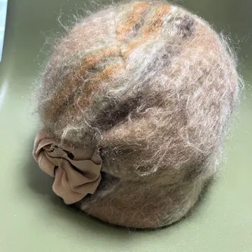 CA4RA 카시라 모헤어 햇 리본 포함 일본제