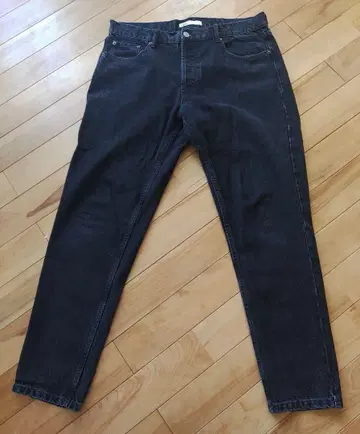 컨디션 최상 ZARA 자라 블랙 데님 EUR46 MEX36 와이드 배기