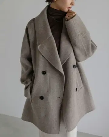 evernavy 울 리버 P 코트 M 새상품