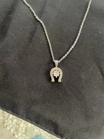 하와이안 주얼리 말발굽형 크리스탈 펜던트 목걸이