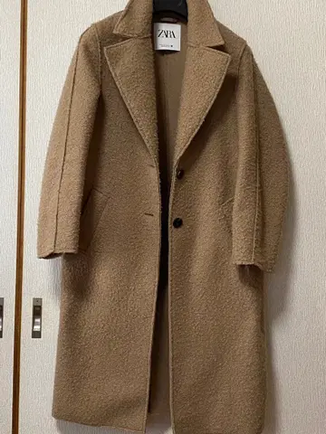 ZARA 부클레 체스터 롱 코트