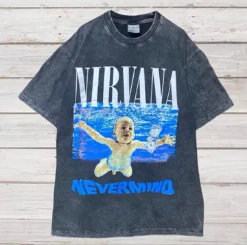 NIRVANA NEVERMIND T셔츠 다크 그레이