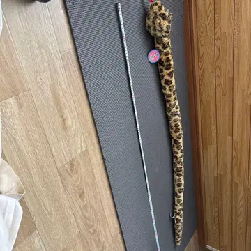 레오파드 무늬 뱀 봉제 인형 약 120cm