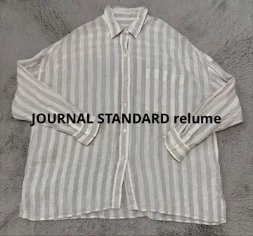 저널 스탠다드 리룸 린넨 스트라이프 셔츠 긴팔 셔츠