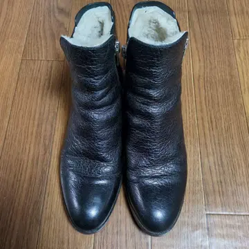 3.1 필립 림 가죽 퍼 숏부츠 지퍼