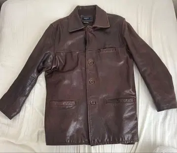 가죽 자켓 브라운