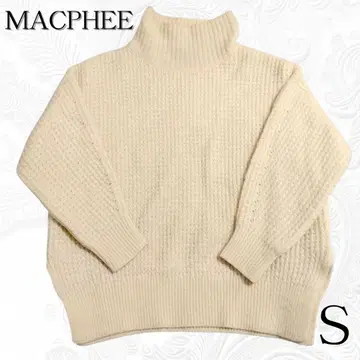 맥피 투모로우랜드 하이넥 니트 울 스웨터 모헤어 S